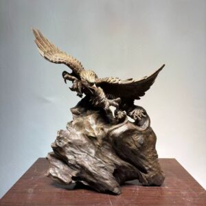 Golden Phoebe Eagle Sculpture